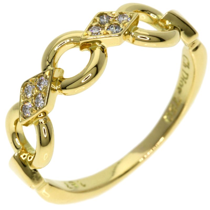 Dior Diamond Ring 18k Yellow Gold