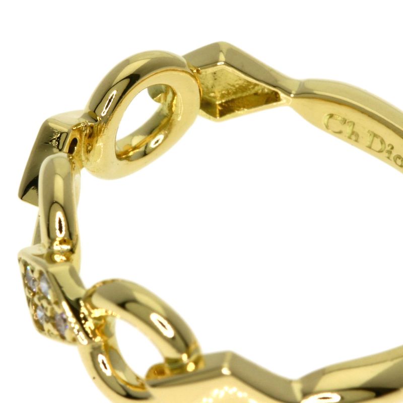 Dior Diamond Ring 18k Yellow Gold