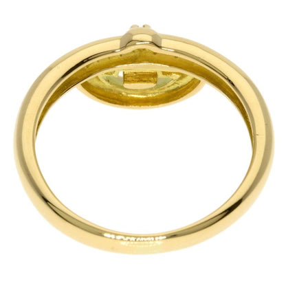 Celine Logo Diamond Ring 18k Yellow Gold