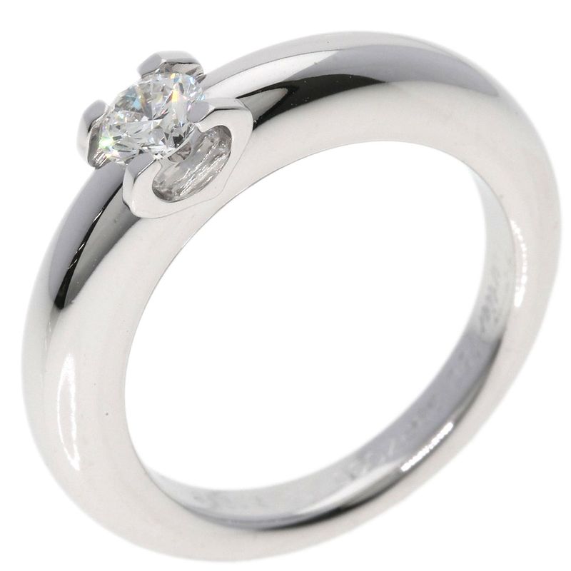 Cartier C Diamond 53 Ring 18k White Gold