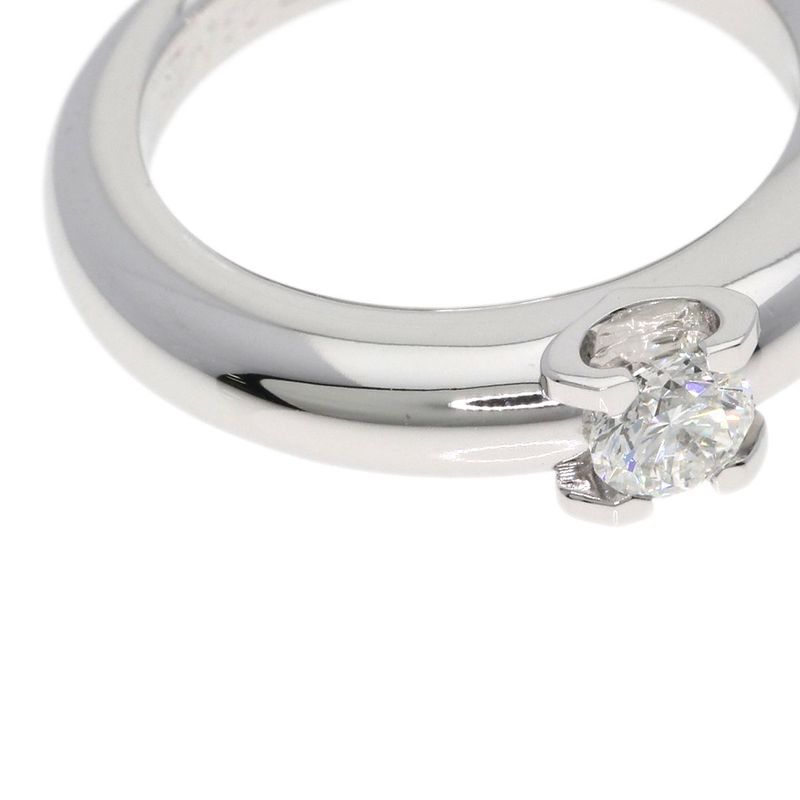 Cartier C Diamond 53 Ring 18k White Gold