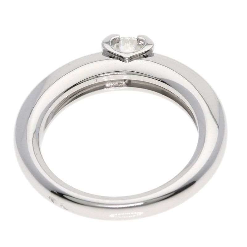 Cartier C Diamond 53 Ring 18k White Gold