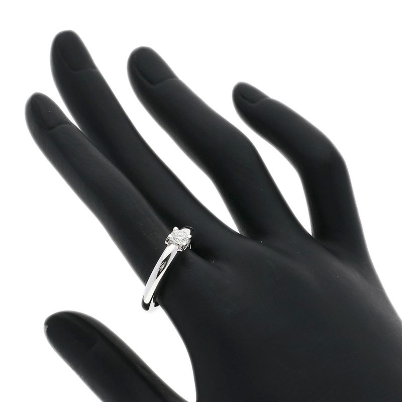Cartier C Diamond 53 Ring 18k White Gold