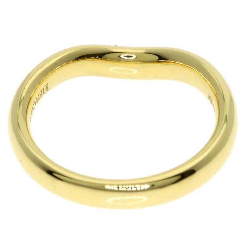 Tiffany & Co T Cube Band Ring 18k Yellow Gold