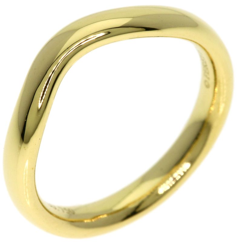 Tiffany & Co T Cube Band Ring 18k Yellow Gold
