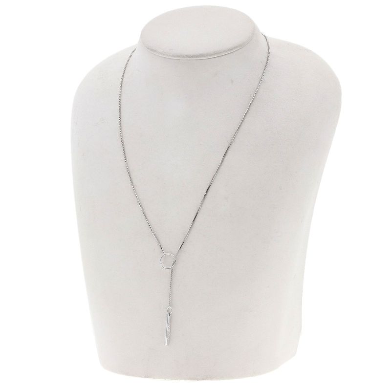 Gucci Lariat Necklace 18k White Gold