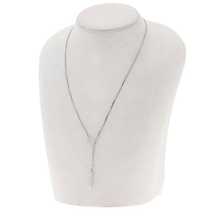 Gucci Lariat Necklace 18k White Gold