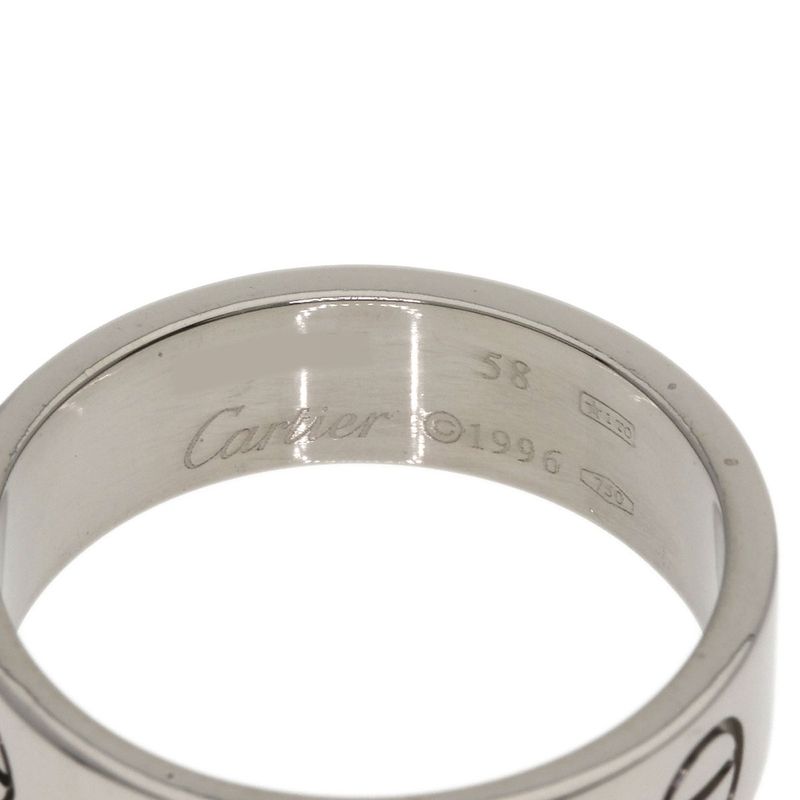 Cartier Love Ring 58 18k White Gold