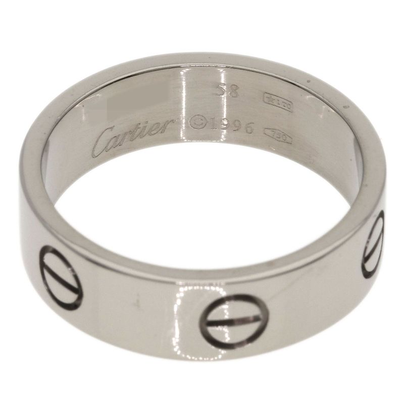 Cartier Love Ring 58 18k White Gold