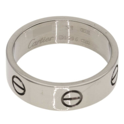Cartier Love Ring 58 18k White Gold
