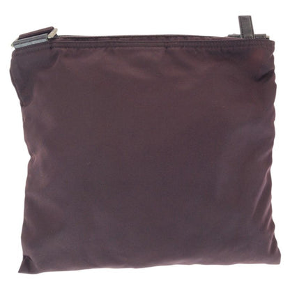 Prada Tessuto Wine Red Orange Silver Nylon Shoulder Bag