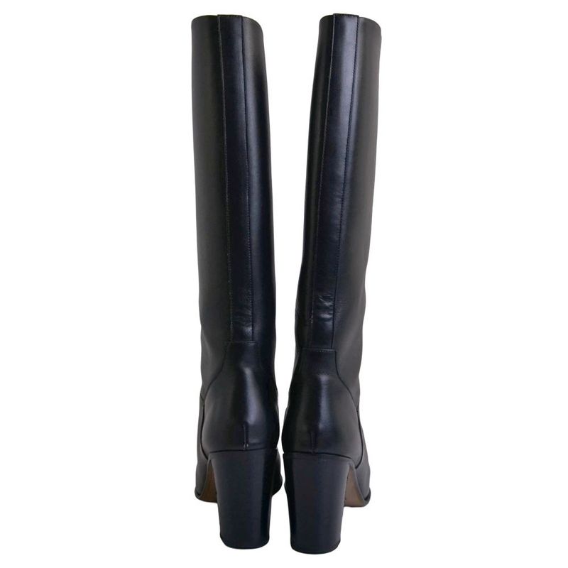 Hermes Boots Long Leather Heels Shoes