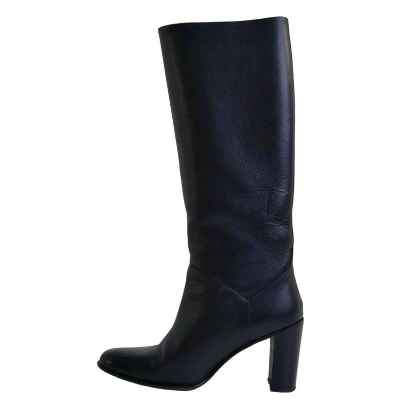 Hermes Boots Long Leather Heels Shoes