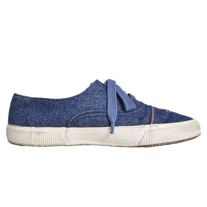 Chanel Vintage Sneakers Low Cut Denim Cocoma