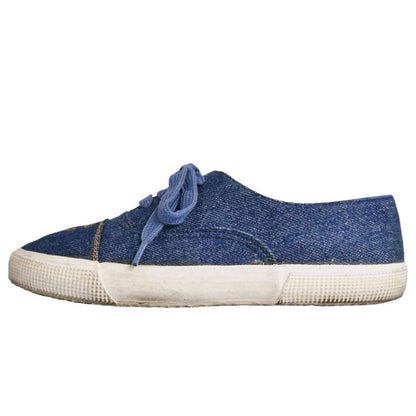 Chanel Vintage Sneakers Low Cut Denim Cocoma