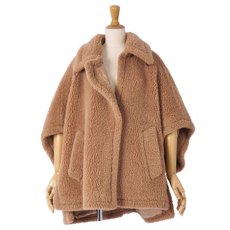 Max Mara Coat White Tag Teddy Bear