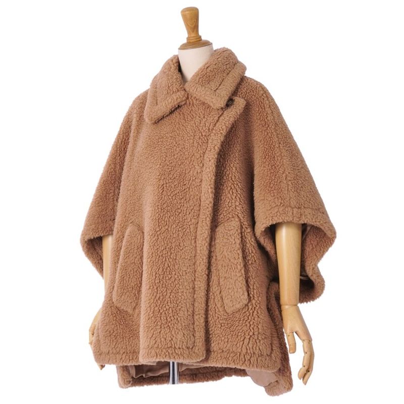 Max Mara Coat White Tag Teddy Bear