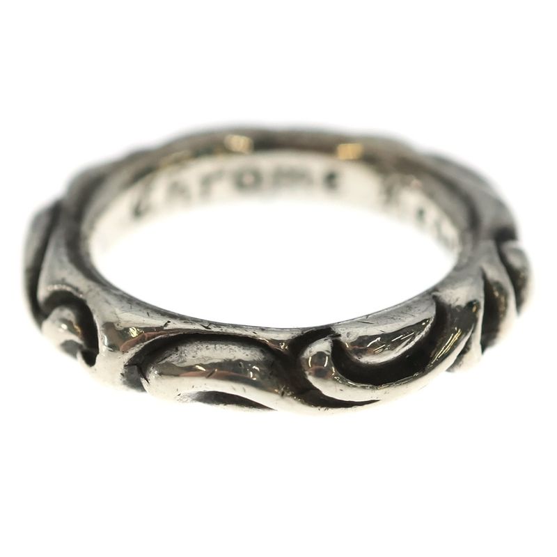 Chrome Hearts Scrl Band Scroll Ring Silver