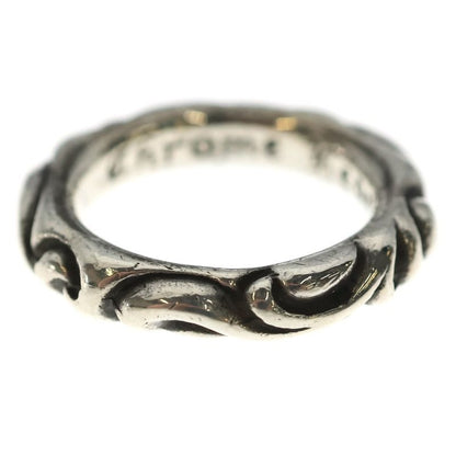 Chrome Hearts Scrl Band Scroll Ring Silver