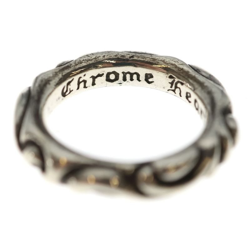 Chrome Hearts Scrl Band Scroll Ring Silver