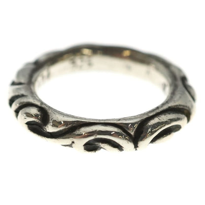 Chrome Hearts Scrl Band Scroll Ring Silver