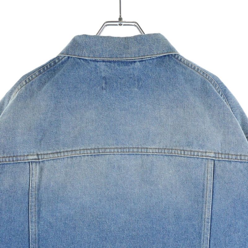 Balenciaga Zip UP Jacket Oversize Zip Up Denim Indigo
