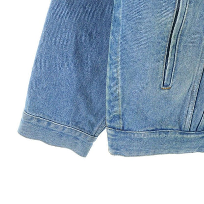 Balenciaga Zip UP Jacket Oversize Zip Up Denim Indigo