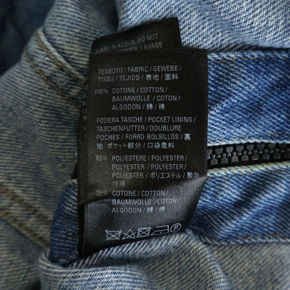 Balenciaga Zip UP Jacket Oversize Zip Up Denim Indigo