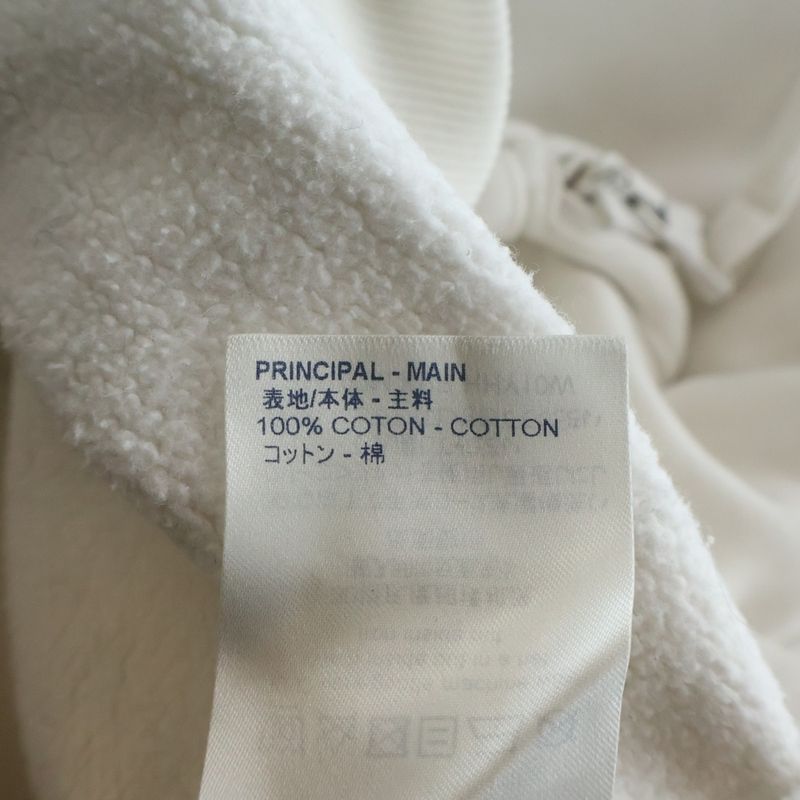 Louis Vuitton Patch Pocket Half Zip Pullover Hoodie White Kvr Sweater