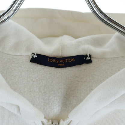Louis Vuitton Patch Pocket Half Zip Pullover Hoodie White Kvr Sweater