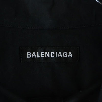 Balenciaga Quest Large Fit Shirts Oversize Front Logo Embroidery Long Sleeve