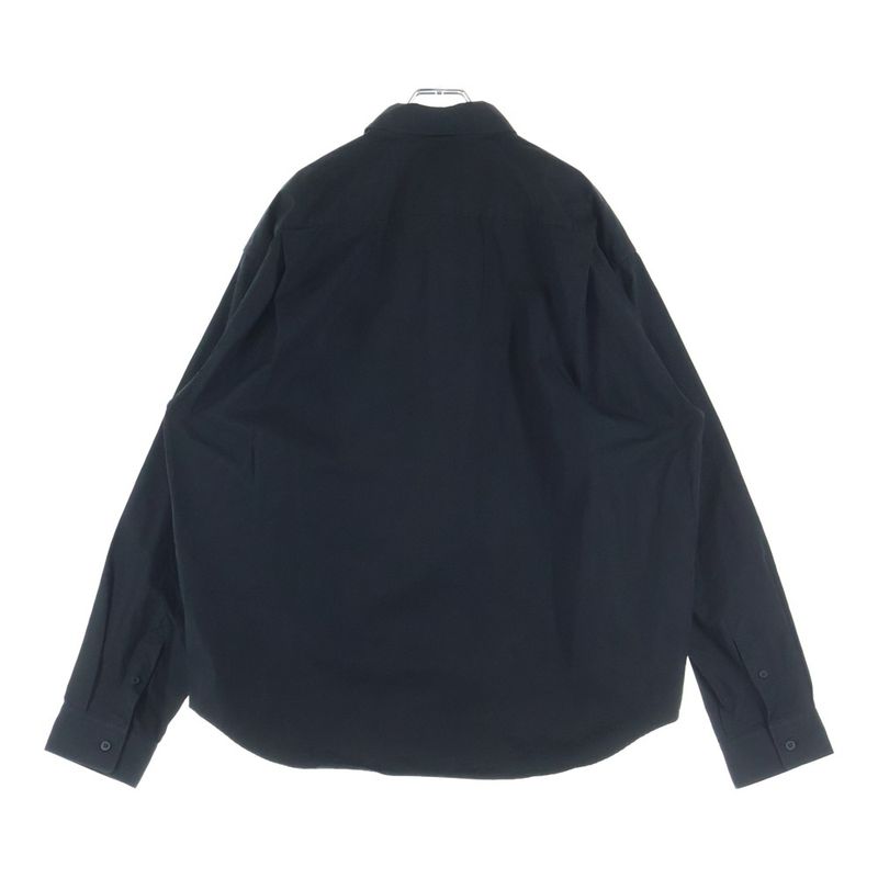 Balenciaga Quest Large Fit Shirts Oversize Front Logo Embroidery Long Sleeve