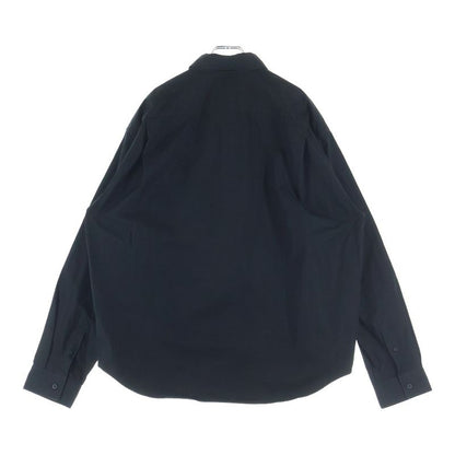Balenciaga Quest Large Fit Shirts Oversize Front Logo Embroidery Long Sleeve