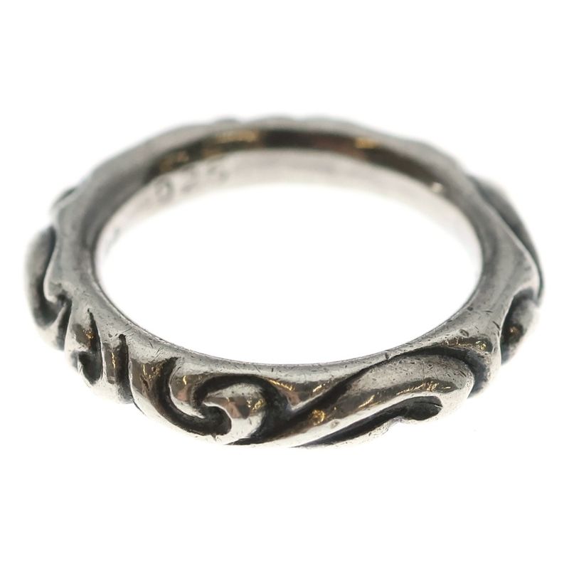 Chrome Hearts Scrl Band Scroll Ring Silver