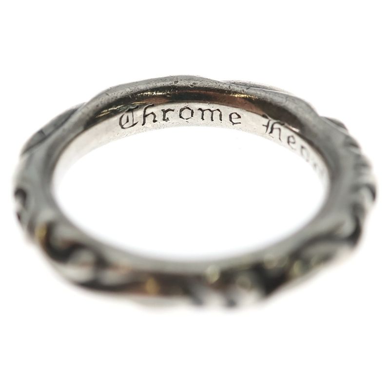 Chrome Hearts Scrl Band Scroll Ring Silver