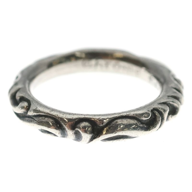 Chrome Hearts Scrl Band Scroll Ring Silver