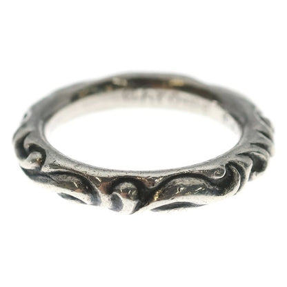 Chrome Hearts Scrl Band Scroll Ring Silver