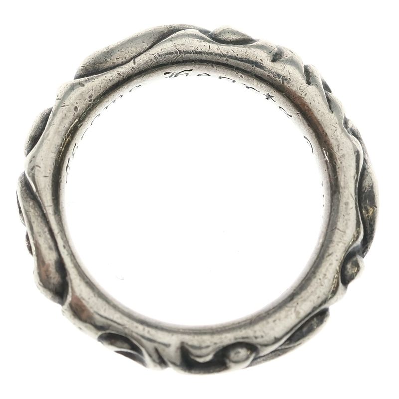 Chrome Hearts Scrl Band Scroll Ring Silver