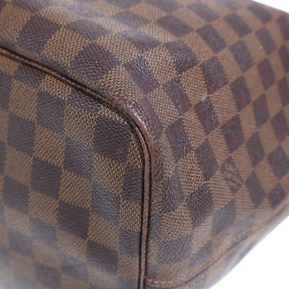Louis Vuitton Damier Neverfull GM Tote Brown Leather Gold