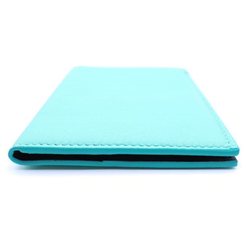 Tiffany & Co Passport Case Leather Blue