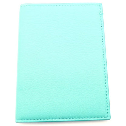 Tiffany & Co Passport Case Leather Blue