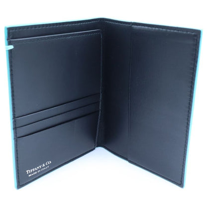 Tiffany & Co Passport Case Leather Blue