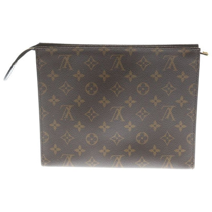 Louis Vuitton Poche Toilette NM Monogram Clutch Brown