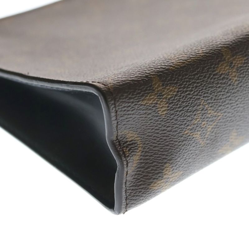 Louis Vuitton Poche Toilette NM Monogram Clutch Brown