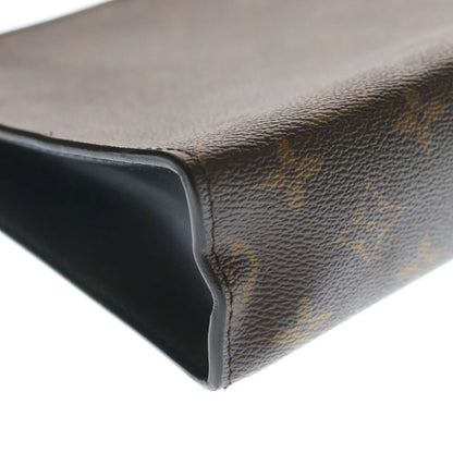 Louis Vuitton Poche Toilette NM Monogram Clutch Brown