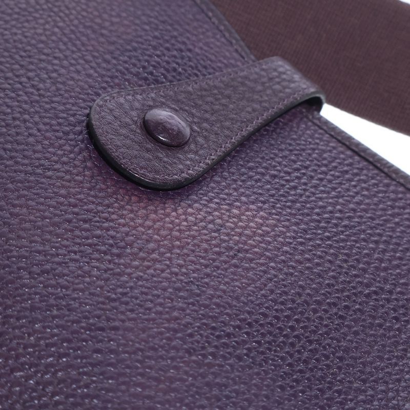 Hermes Evelyne GM Shoulder Bag Cassis Togo Leather Gold Strap