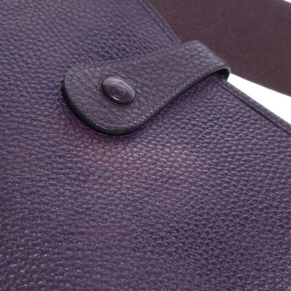 Hermes Evelyne GM Shoulder Bag Cassis Togo Leather Gold Strap