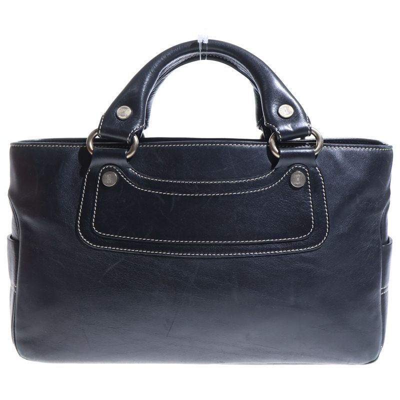 Celine Macadam Boogie Bag Black Leather Handbag