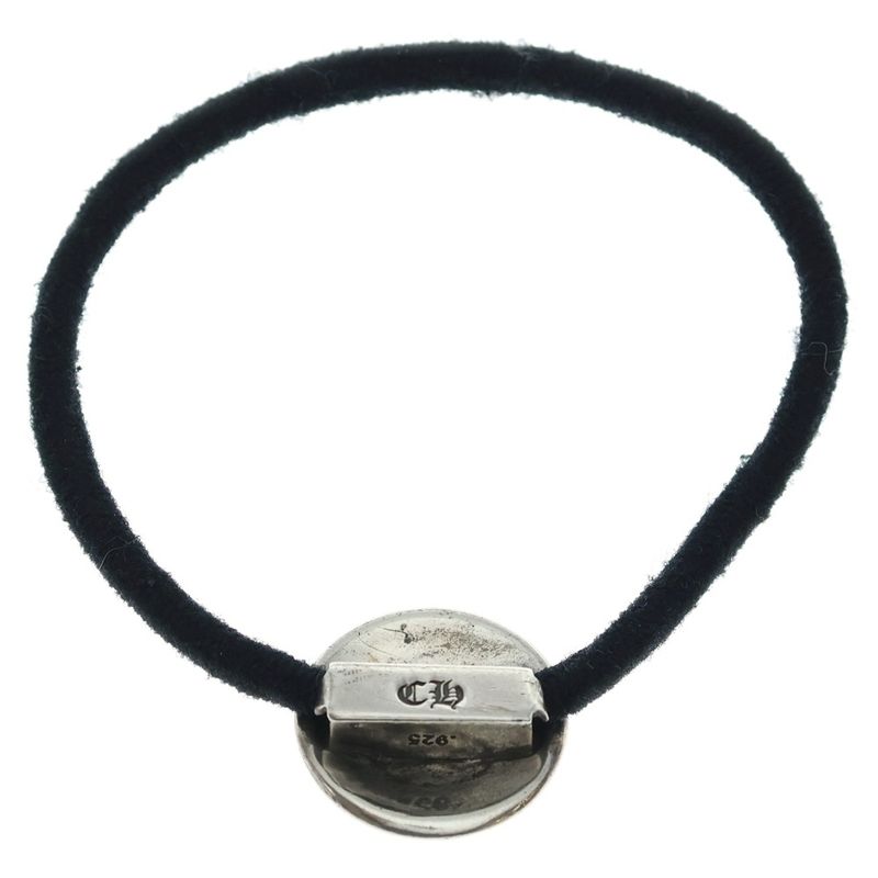 Chrome Hearts Hairband Old Cross Ball Headband Hair Tie Concho Old Silver