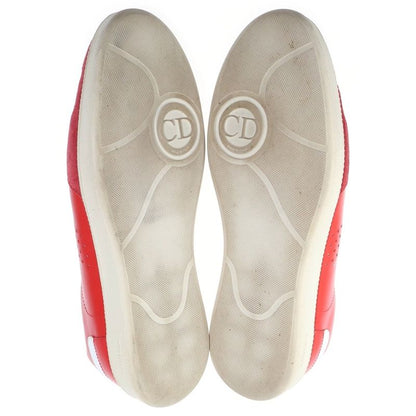 Dior German Trainer Low Cut Leather Sneakers Red